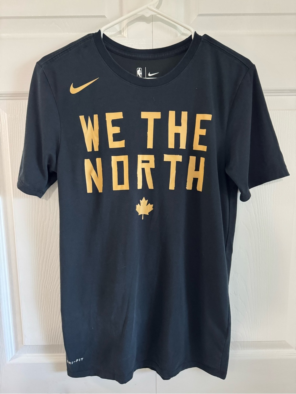 Nike Toronto Raptors We The North Dri-FIT T-Shirt Black Gold NBA